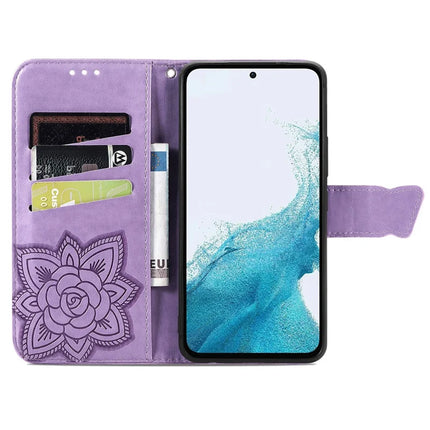 For Samsung Galaxy A36 5G / A56 5G Case PU Leather Wallet Phone Cover Butterfly Pattern