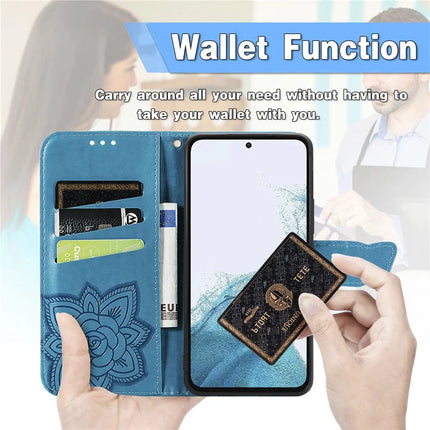 For Samsung Galaxy A36 5G / A56 5G Case PU Leather Wallet Phone Cover Butterfly Pattern