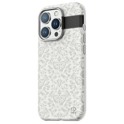 PYNANA PN-16YH4  For iPhone 16 Pro Max Case Compatible with MagSafe Flower Leather Back Cover