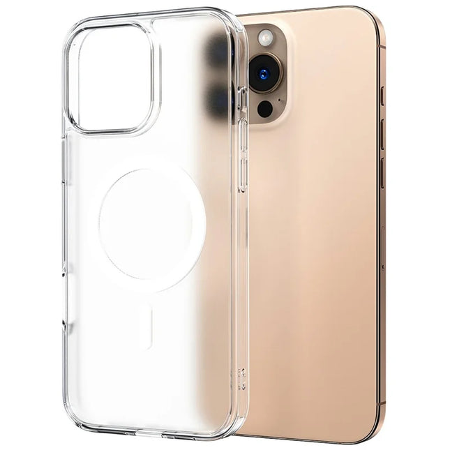 JOYROOM JR-16FG8 For iPhone 16 Pro Max Clear Case Compatible with MagSafe PC+TPU Matte Back Cover