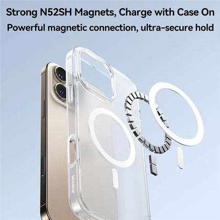 JOYROOM JR-16FG8 For iPhone 16 Pro Max Clear Case Compatible with MagSafe PC+TPU Matte Back Cover