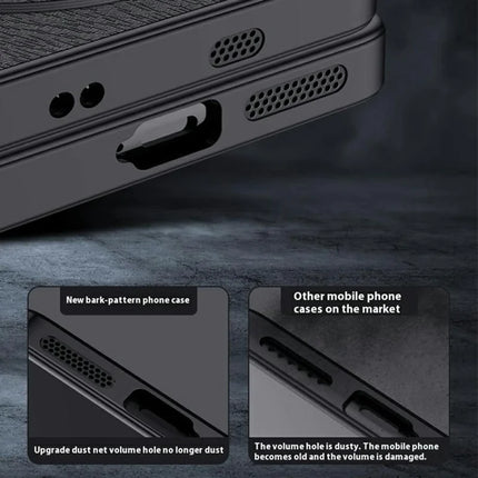 For OnePlus 13 Case Wood Texture PU Leather Coated PC+TPU Phone Cover