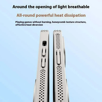 For iPhone 14 Case Compatible with MagSafe Kickstand TPU+PC Heat Dissipation Phone Cover