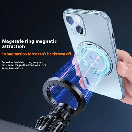 For iPhone 14 Case Compatible with MagSafe Kickstand TPU+PC Heat Dissipation Phone Cover