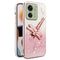 KADEM For Motorola Edge 40 5G Case Dragonfly Kickstand TPU Flowers Glitter Phone Cover - Pink