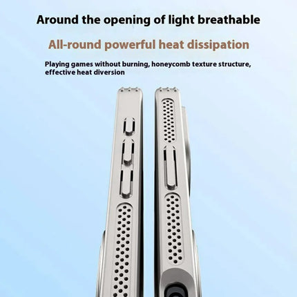 For iPhone 16 Case Compatible with MagSafe Kickstand TPU+PC Heat Dissipation Phone Cover