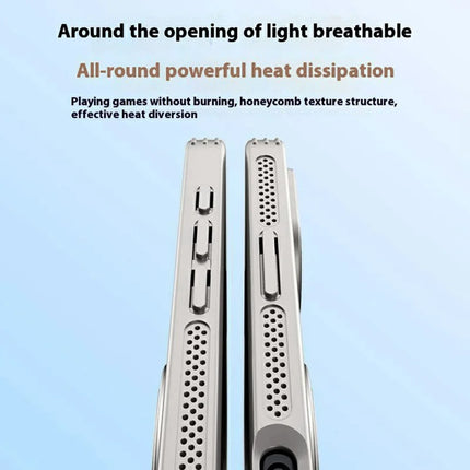 For iPhone 16 Plus Case Compatible with MagSafe Kickstand TPU+PC Heat Dissipation Phone Cover