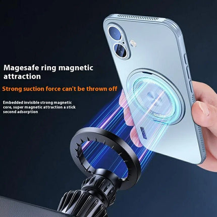 For iPhone 16 Plus Case Compatible with MagSafe Kickstand TPU+PC Heat Dissipation Phone Cover