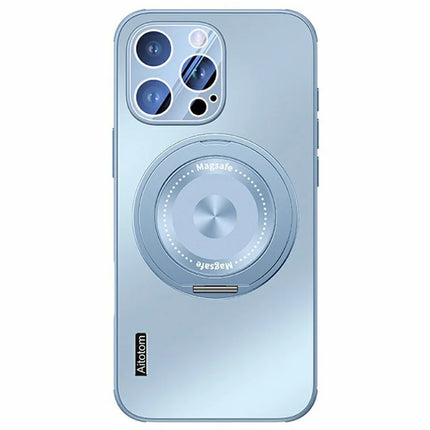For iPhone 16 Pro Max Case Compatible with MagSafe Kickstand TPU+PC Heat Dissipation Phone Cover - Blue