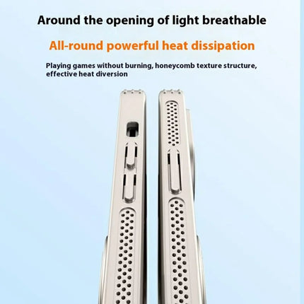 For iPhone 16 Pro Max Case Compatible with MagSafe Kickstand TPU+PC Heat Dissipation Phone Cover