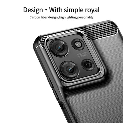 MOFI JK TPU Series-1 For Motorola Moto G75 5G Case Carbon Fiber Texture TPU Soft Phone Cover