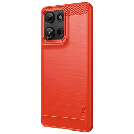 MOFI JK TPU Series-1 For Motorola Moto G75 5G Case Carbon Fiber Texture TPU Soft Phone Cover
