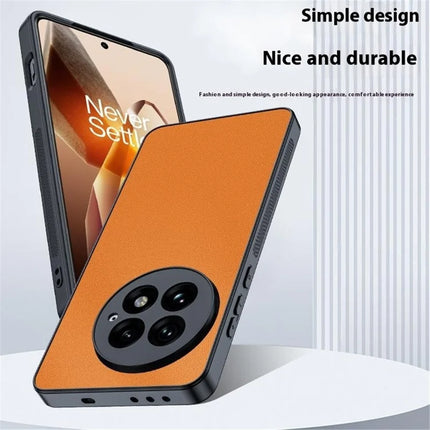 For OnePlus 13 Case PU Leather Coated PC+TPU Anti-Drop Phone Cover