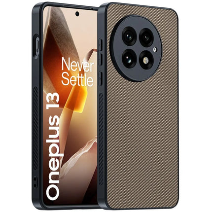 For OnePlus 13 Case Carbon Fiber Texture Ultra Slim PC Phone Cover - Carbon Fiber