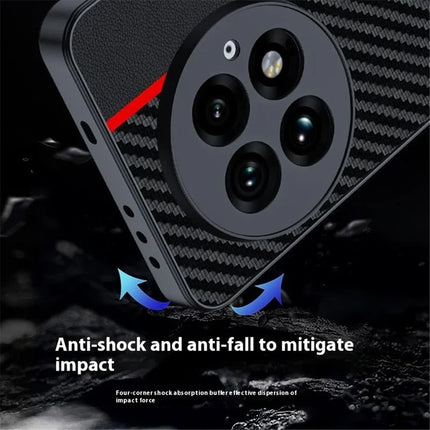 For OnePlus 13 Case Carbon Fiber Texture Ultra Slim PC Phone Cover