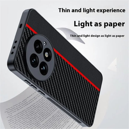 For OnePlus 13 Case Carbon Fiber Texture Ultra Slim PC Phone Cover