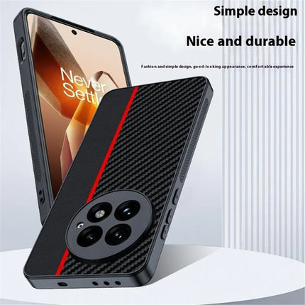 For OnePlus 13 Case Carbon Fiber Texture Ultra Slim PC Phone Cover