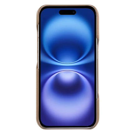 For iPhone 16 Plus Case with Card Holder, Shoulder Strap PC+TPU Ring Kickstand Phone Back Cover
