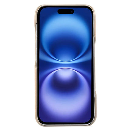 For iPhone 16 Plus Case with Card Holder, Shoulder Strap PC+TPU Ring Kickstand Phone Back Cover