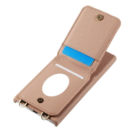 For Samsung Galaxy S23 Ultra Case with Card Holder, Shoulder Strap PC+TPU Ring Kickstand Phone Back Cover