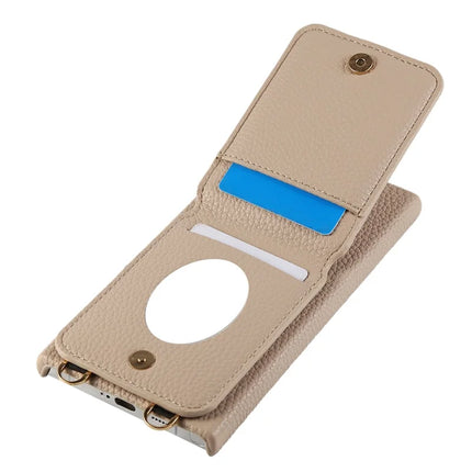 For Samsung Galaxy S23 Ultra Case with Card Holder, Shoulder Strap PC+TPU Ring Kickstand Phone Back Cover