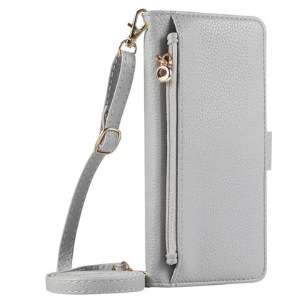 For Google Pixel 8 Pro Wallet Phone Case Shockproof TPU+PU Leather Flip Cover with Mirror, Strap