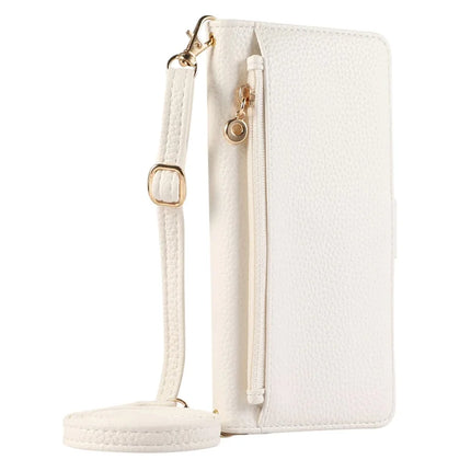 For Google Pixel 8 Pro Wallet Phone Case Shockproof TPU+PU Leather Flip Cover with Mirror, Strap