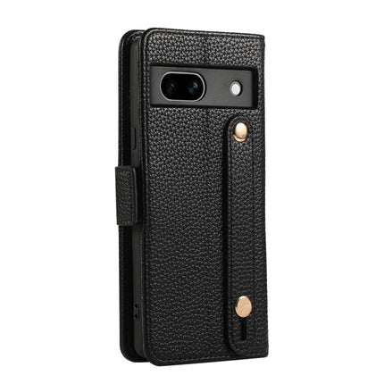 For Google Pixel 7a Leather Case with Card Holder, Straps, Shockproof Wallet Phone Cover