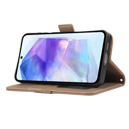 For Samsung Galaxy A54 5G Leather Case with Card Holder, Straps, Shockproof Wallet Phone Cover