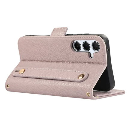 For Samsung Galaxy A54 5G Leather Case with Card Holder, Straps, Shockproof Wallet Phone Cover