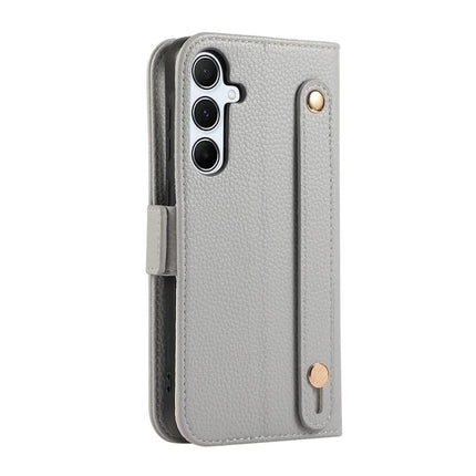 For Samsung Galaxy A54 5G Leather Case with Card Holder, Straps, Shockproof Wallet Phone Cover