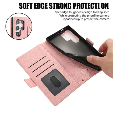 For Samsung Galaxy S23 Ultra Leather Case with Card Holder, Straps, Shockproof Wallet Phone Cover