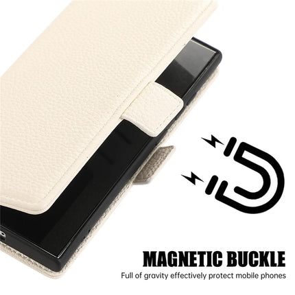 For Samsung Galaxy S23 Ultra Leather Case with Card Holder, Straps, Shockproof Wallet Phone Cover