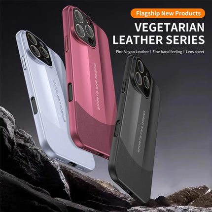 For iPhone 16 Pro Max Case Hard PC Phone Back Cover Built-In Glass Lens Film Full Protection