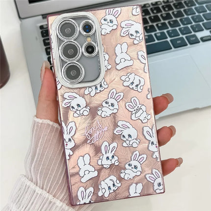 For Samsung Galaxy S23 Ultra Case IMD Cartoon PC+TPU Protective Mobile Cover with Glass Lens Film - MK5
