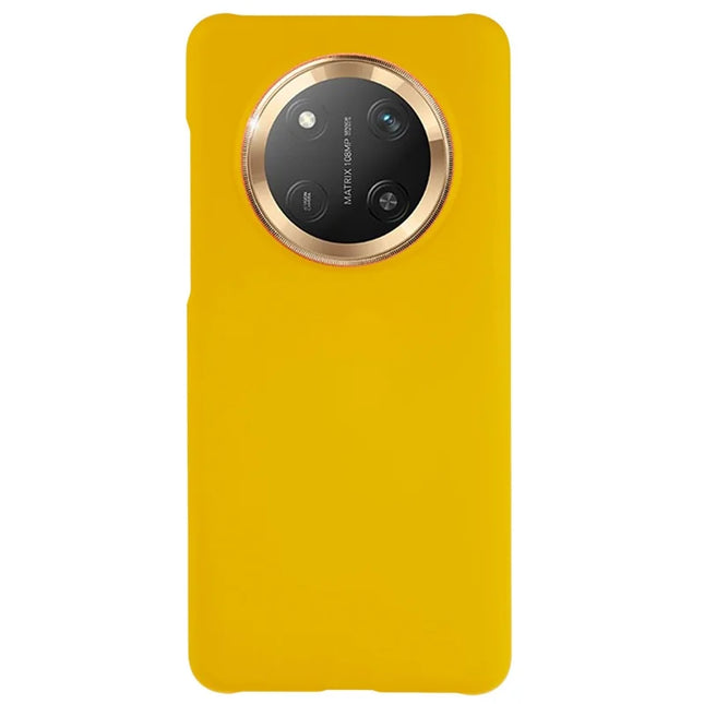 For Honor X60 Pro 5G Case Hard PC Frosted Minimalist Phone Cover - Yellow
