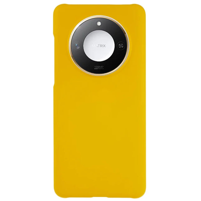 For Honor X60 5G Case Hard PC Frosted Minimalist Phone Cover - Yellow