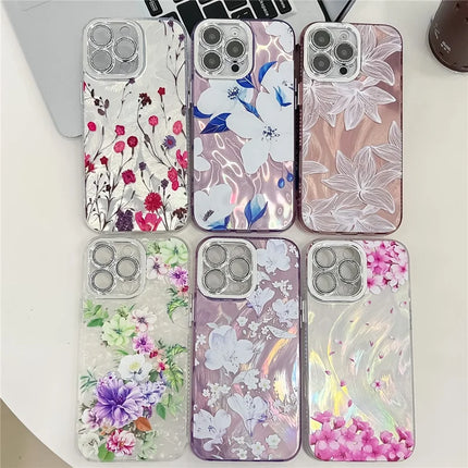For iPhone 16 Pro Max Case Electroplated IMD TPU+PC Phone Back Cover with Glass Lens Film