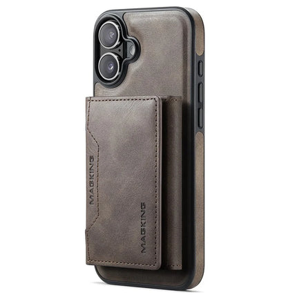 MAGKING K2 Series For iPhone 16 Plus Case Compatible with MagSafe PC+TPU+PU Phone Cover
