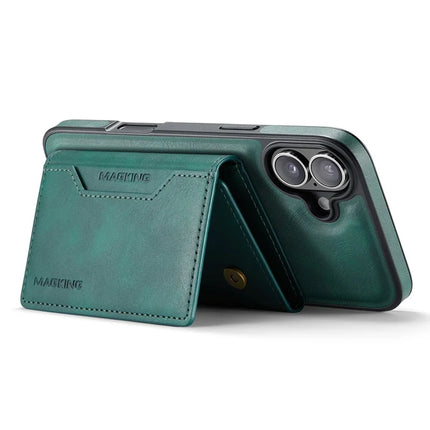 MAGKING K2 Series For iPhone 16 Plus Case Compatible with MagSafe PC+TPU+PU Phone Cover