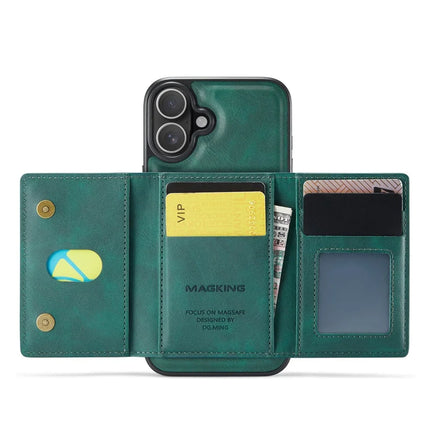 MAGKING K2 Series For iPhone 16 Plus Case Compatible with MagSafe PC+TPU+PU Phone Cover