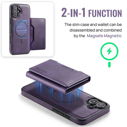 MAGKING K2 Series For iPhone 16 Plus Case Compatible with MagSafe PC+TPU+PU Phone Cover