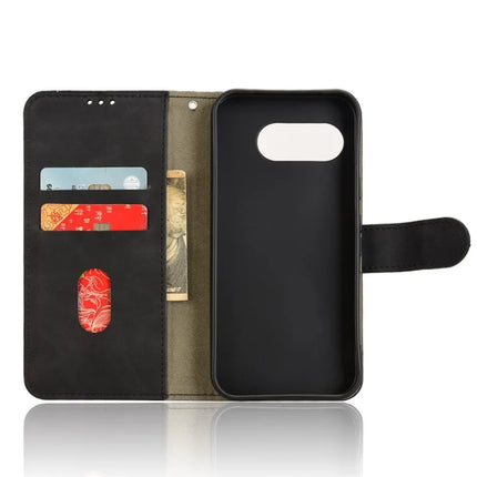 For Google Pixel 9a Leather Case Skin-Feel Anti-Drop Wallet Flip Phone Cover