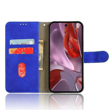 For Google Pixel 9a Leather Case Skin-Feel Anti-Drop Wallet Flip Phone Cover