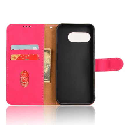For Google Pixel 9a Leather Case Skin-Feel Anti-Drop Wallet Flip Phone Cover