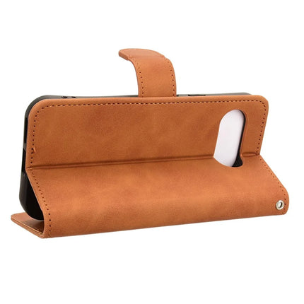 For Google Pixel 9a Leather Case Skin-Feel Anti-Drop Wallet Flip Phone Cover