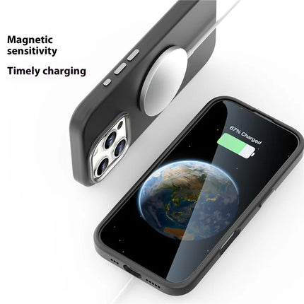 MUTURAL For iPhone 16 Pro Max Magnetic Case Compatible with MagSafe Liquid Silicone Back Cover