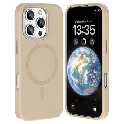 MUTURAL For iPhone 16 Pro Max Magnetic Case Compatible with MagSafe Liquid Silicone Back Cover