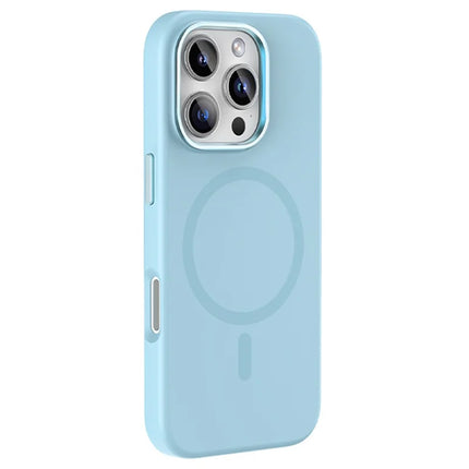 MUTURAL For iPhone 16 Pro Max Magnetic Case Compatible with MagSafe Liquid Silicone Back Cover - Sky Blue