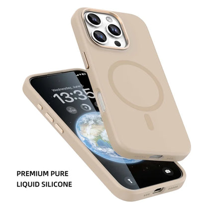 MUTURAL For iPhone 16 Pro Max Magnetic Case Compatible with MagSafe Liquid Silicone Back Cover